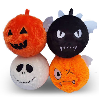 Bounce with PVC Inner Ball Halloween Jack-O-Lantern Stuffed Bouncy Balls