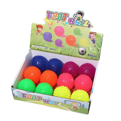 Description Spiky Light Up LED Ball Multi-colors Flashing Squeaky Ball